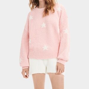 UGG Pink Crew Neck Sweater Soft Knit